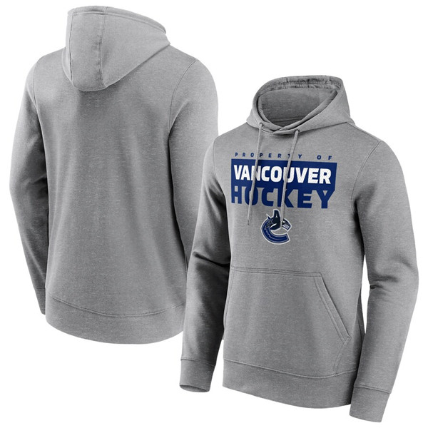 Men's Vancouver Canucks Grey Gain Ground Hoodie